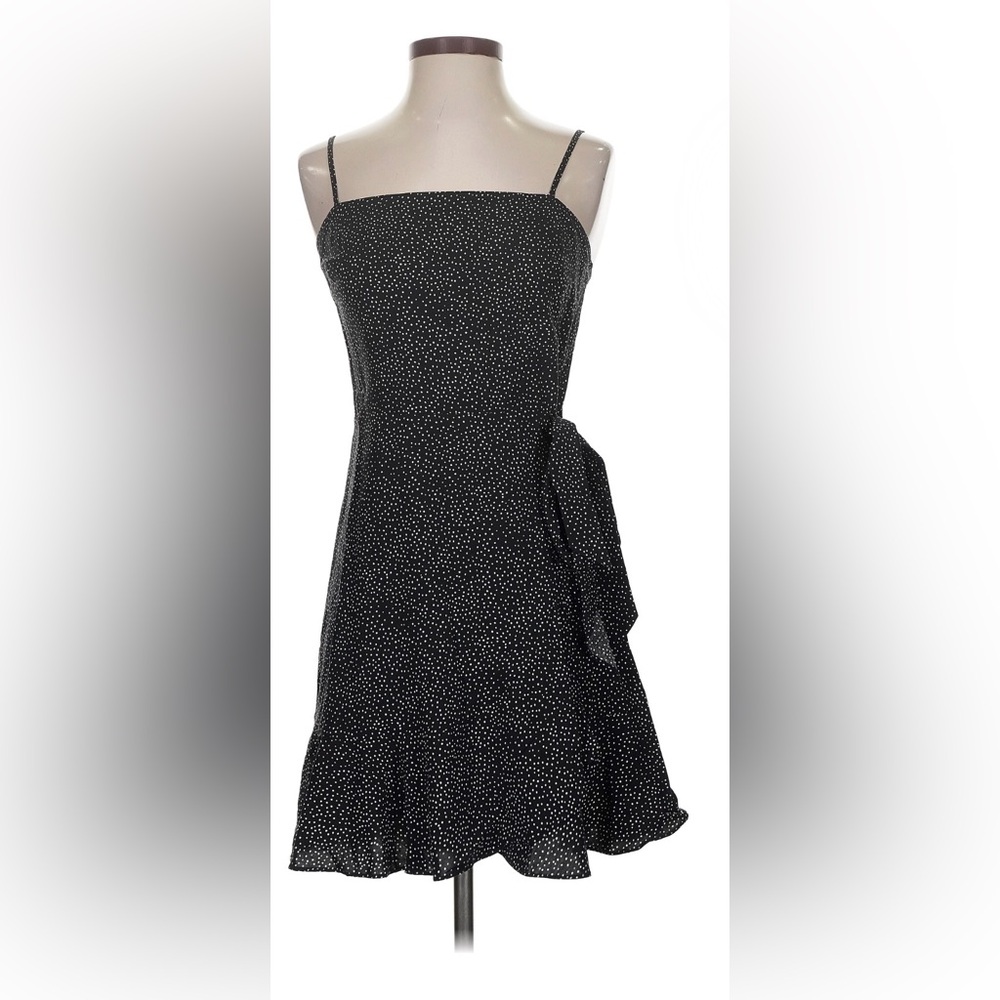 Express Black Polka Dot Mini Dress